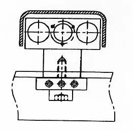 GUILLOTINE SHEARS BACK-GAUGE ASSEMBLY REAR VIEW