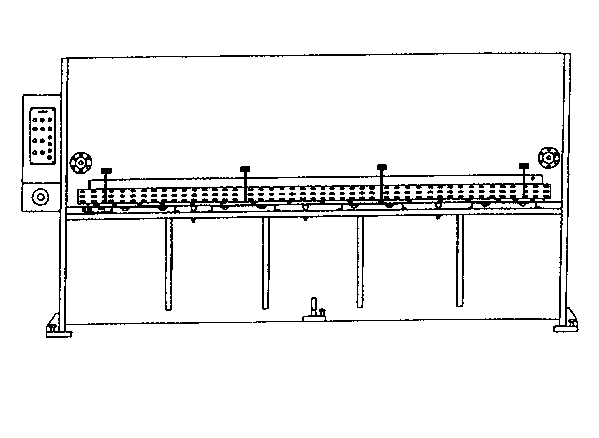 Hydraulic Guillotine Shears Drawing Back View