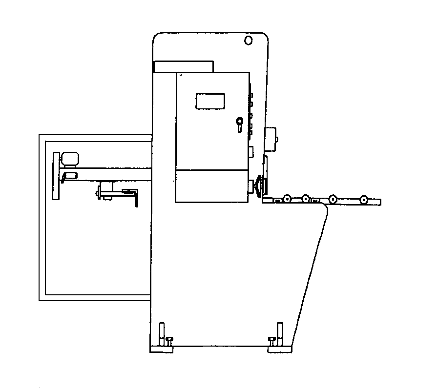 Hydraulic Guillotine Shears Drawing Side View