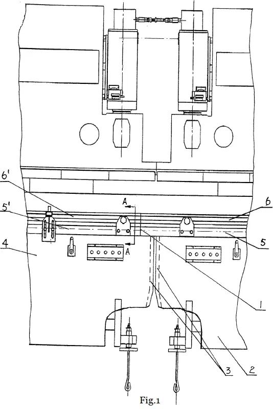 Fig.1 The schematic of the tandem press brake