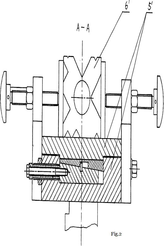 Fig.2The partial schematic diagram of Fig.1 in A-A direction