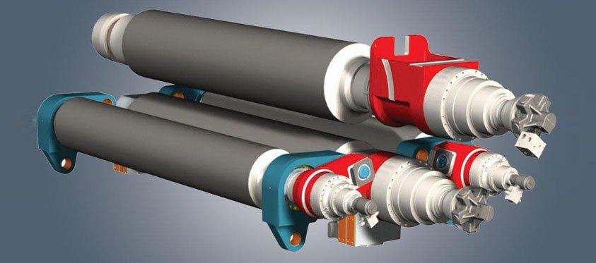 The structure of four roller plate bending machine