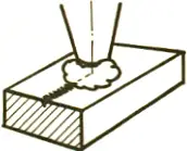 Plasma is produced on a straight cross section