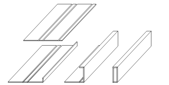 V-grooving bend forming process