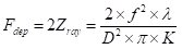 focus depth calculation formula