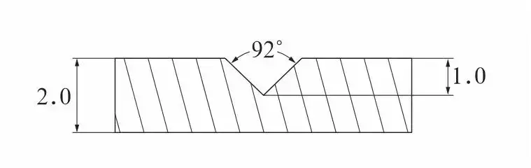 Fig.4 Grooving angle and depth