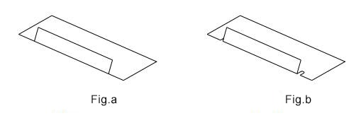 Figure 1-34 Bending of the sheet with crack groove or slit
