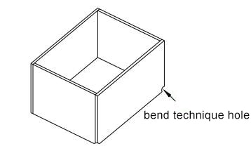 Figure 1-35 Bending corner process hole