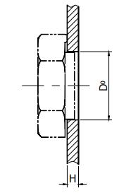 Figure 1-48 Welding of welded hex nuts and steel plates