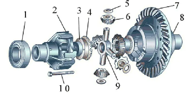 Differential Planetary Gear Shaft