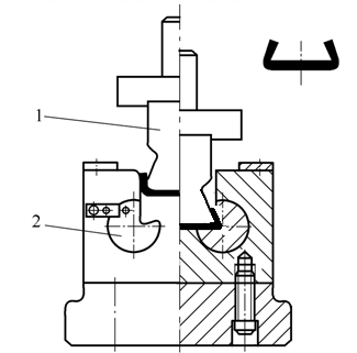 Closed angle bending die-2