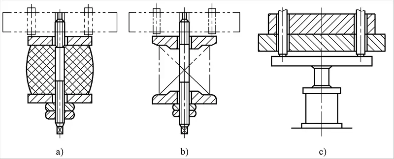 Elastic blank holder