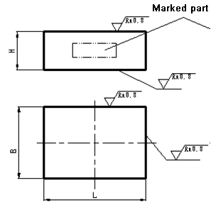 Rectangular fixing plate