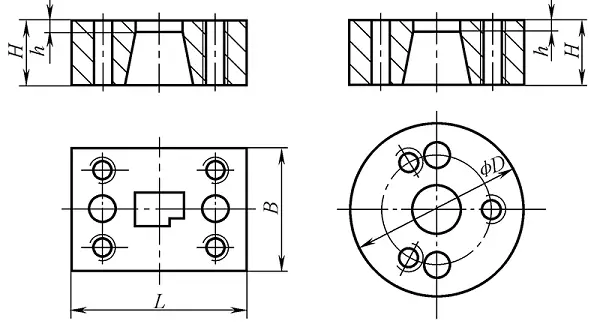 Shape design of the die—shape and size
