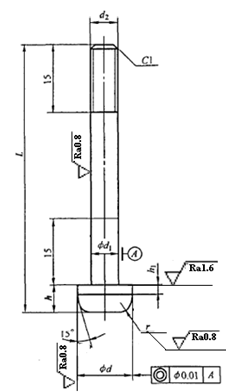 Aufbau und Befestigungsmethode des Standard-C-Führungsstifts