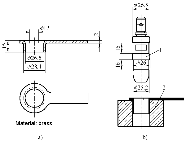 Thinning flanging