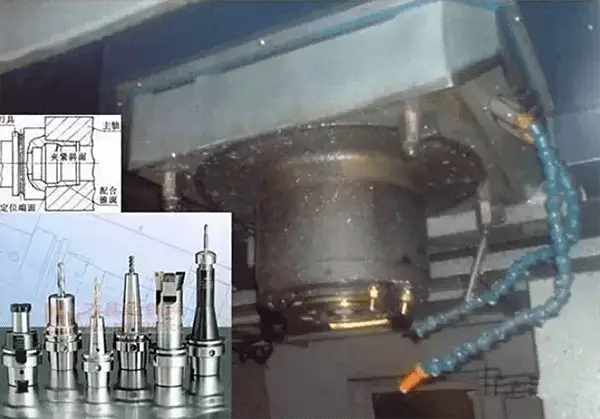 スピンドルとツールホルダー