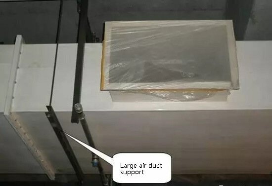 Strengthening measures for large-volume air ducts
