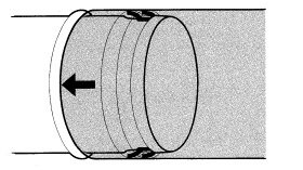 Circular duct connection