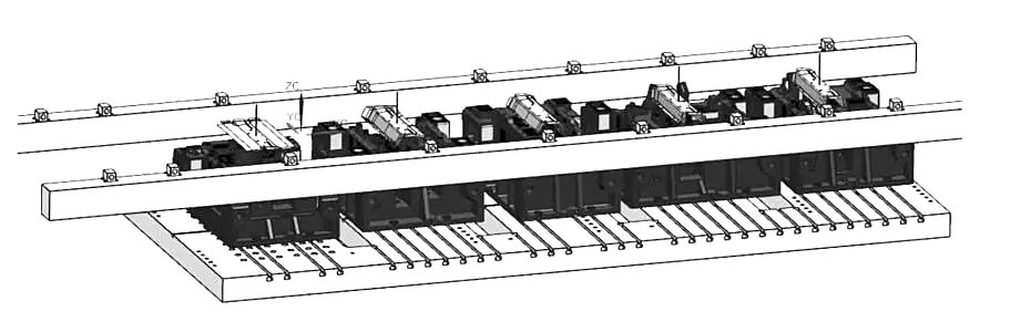 Multi-station stamping automation production line