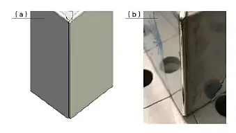 Schematic diagram of the optimization of the amount of overlap and the actual laser welding effect