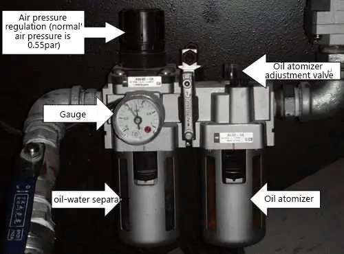 atomizador de aceite lubricación automática