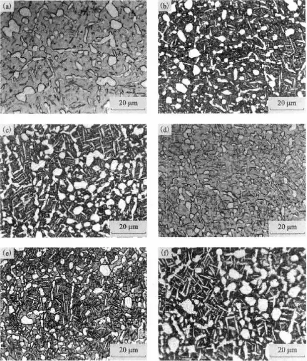 Effect of aging temperature on the structure of TC21 alloy