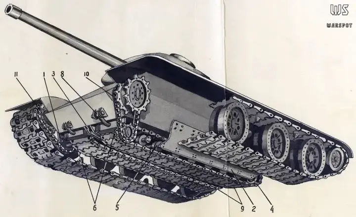 Four-track tank