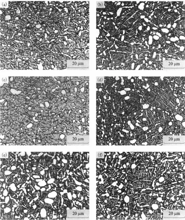 The effect of aging time on the structure of TC21 alloy