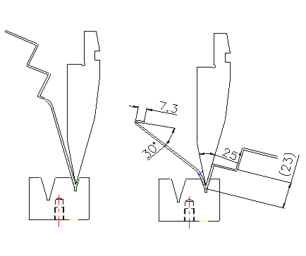 second method to bend a nine-fold profile