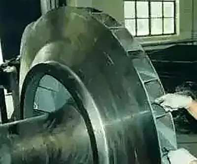 Reparación del desgaste de las aspas del extractor de polvo
