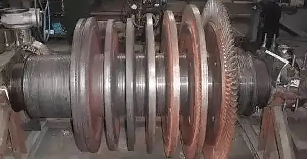 Reparación de rotores de turbinas de vapor