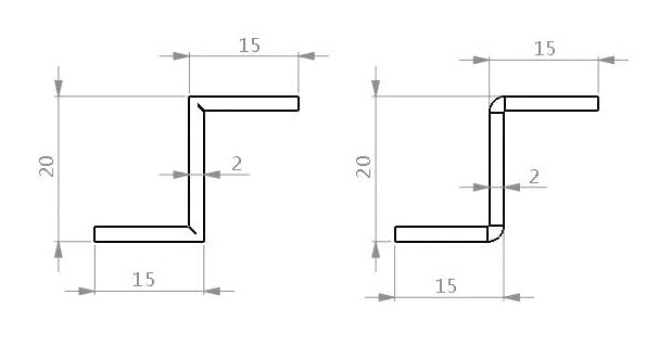 Z-shape grooving