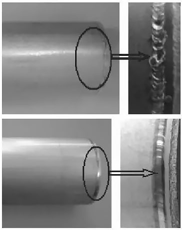 Pulse and continuous welding of Al-Mn alloy