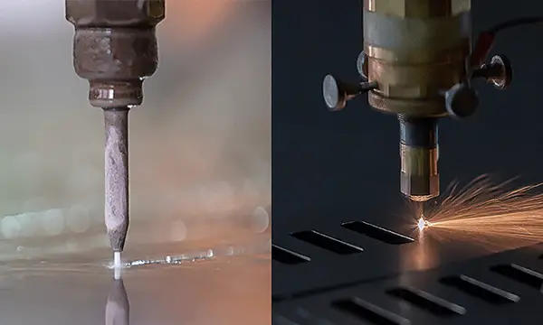 Water jet vs laser cutting