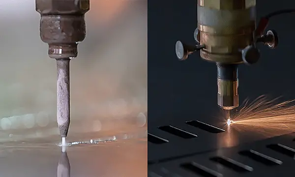 Wasserstrahlschneiden vs. Laserschneiden