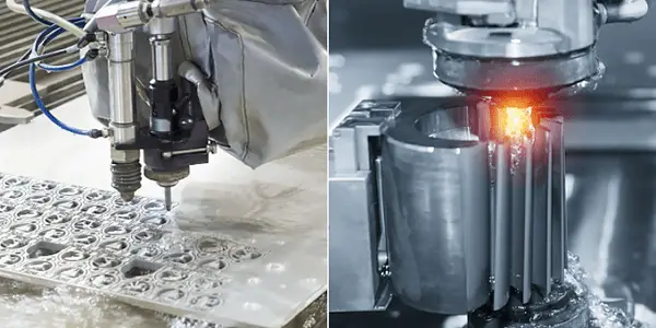 Jet d'eau ou découpe au fil