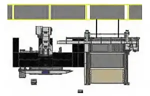 Docking of automatic sorting and automatic warehouse of CNC punch