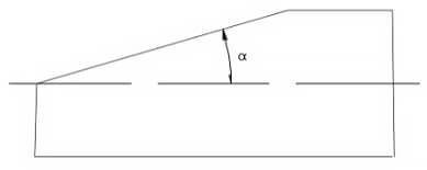 Workpiece with easy collapse edge