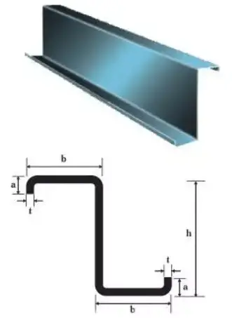 Z-section steel purlin