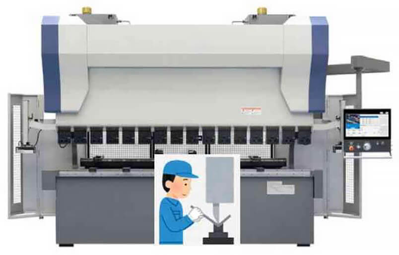 Manual operation mode of bending unit