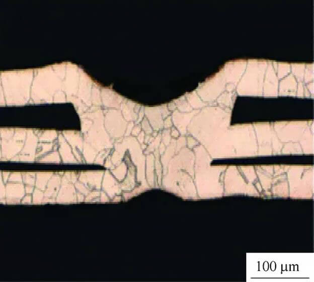 Weld seam cross section