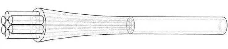 N × 1 optical fiber combiner