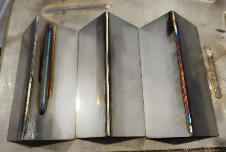 Comparison of welding effect