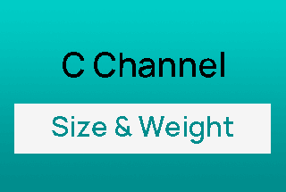 C Channel Weight Calculator & Chart (Online & Free)