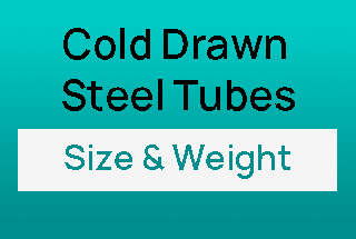 Cold Drawn Shaped Steel Tubes Weight Chart