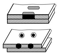 Plug weld or slot weld