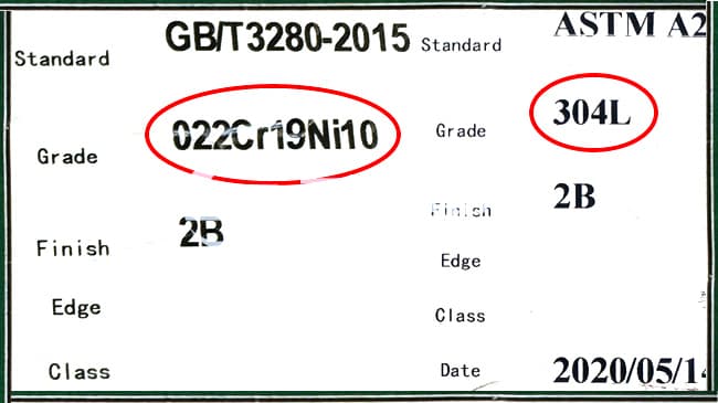 What Does Stainless Steel Grade 022Cr19Ni10 Mean? 1