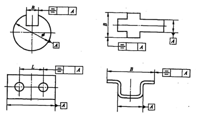 Figure 1-2 Schematic diagram of the main parameters (L, H, D) of coaxiality and symmetry (II)