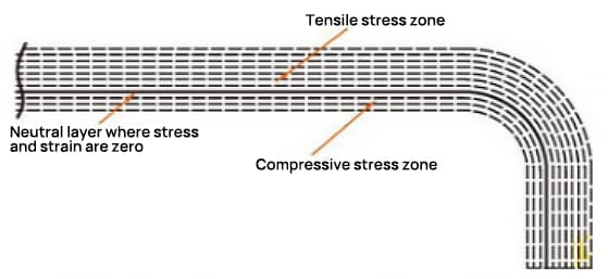 Schematic diagram of neutral layer